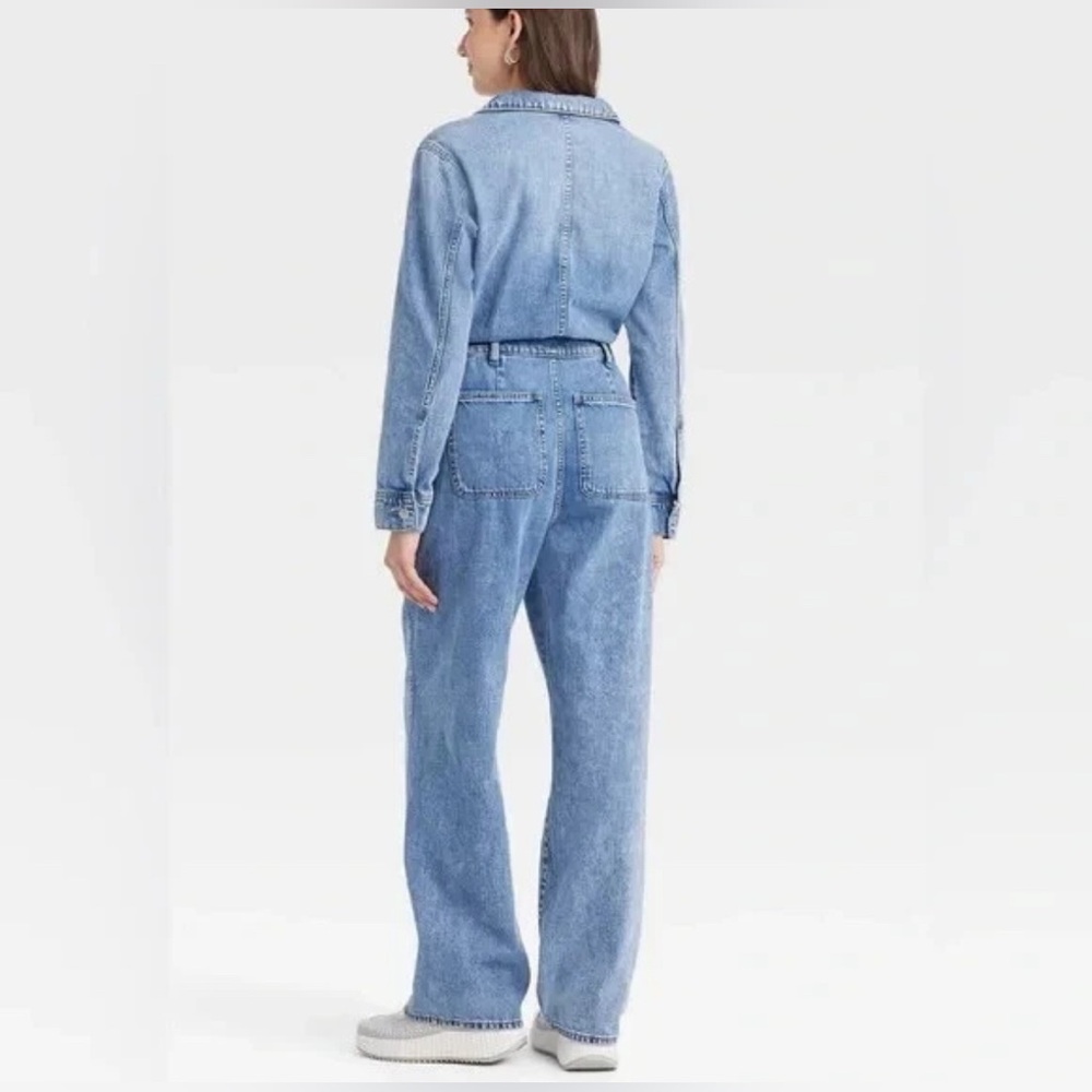 Women's Denim coverall-Jumpsuit - Picture 2 of 8